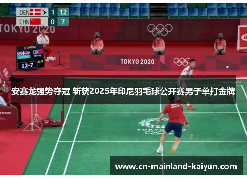 安赛龙强势夺冠 斩获2025年印尼羽毛球公开赛男子单打金牌